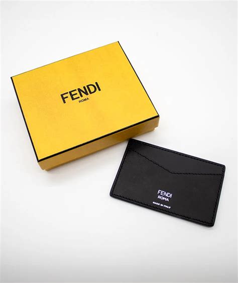 fendi credit card case|Fendi bifold card holder.